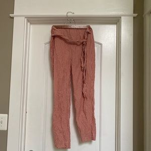 free people red plaid pants